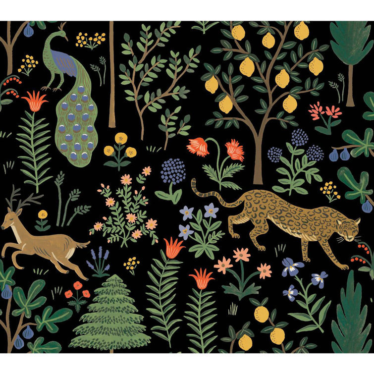 Black Self-Adhesive Removable Peel and Stick Wallpaper