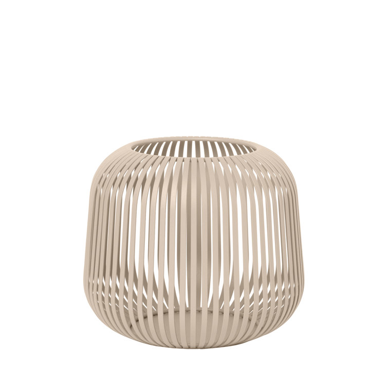 Nomad Beige Metal Hanging Candle Lantern