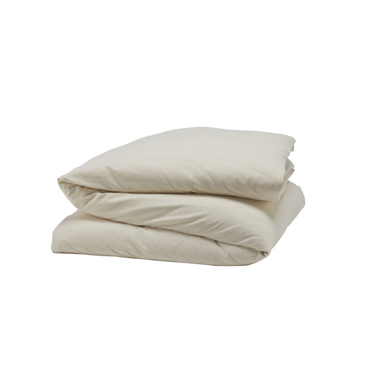 Undyed Organic Cotton Full/Queen Flannel Duvet Cover