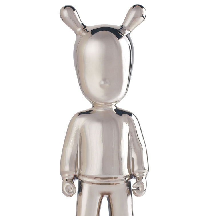 Valencia Handcrafted Porcelain Figurine with Silver Finish - Small