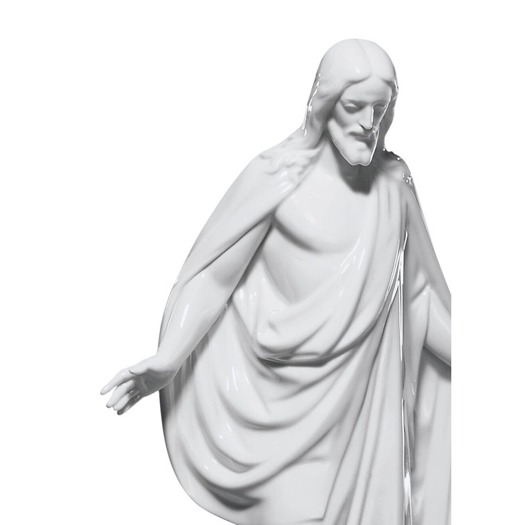 Divine Porcelain Jesus Christ Statue for Office, Living Room, Bedroom