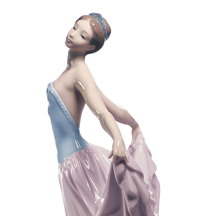 Elegant Porcelain Dancer Figurine 12'' Handcrafted Statue