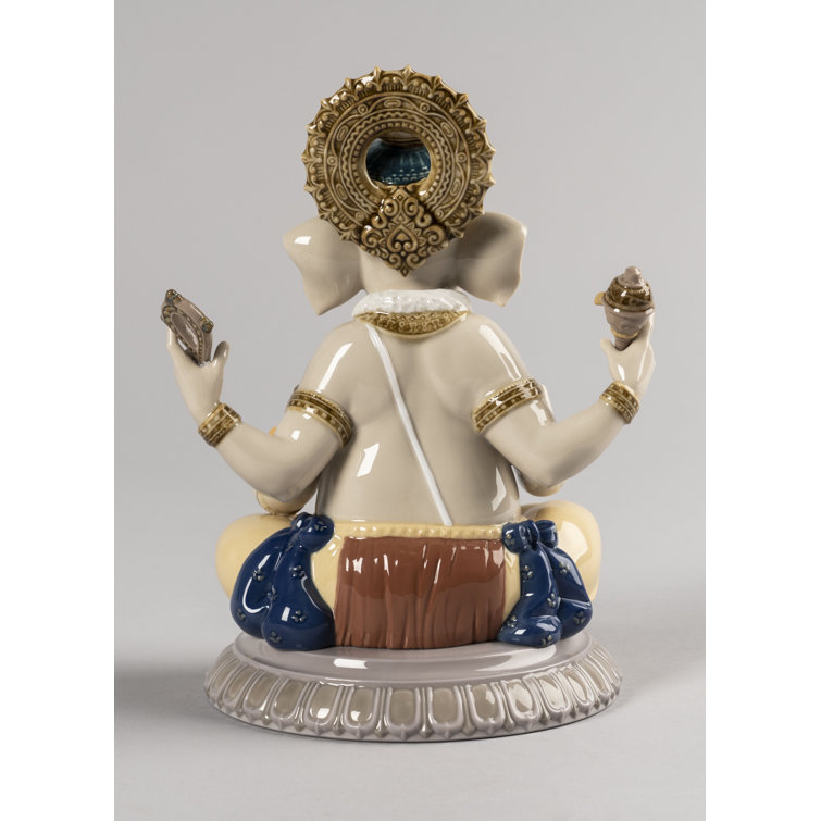 Lladró Spanish Porcelain Ganesha Elephant Figurine