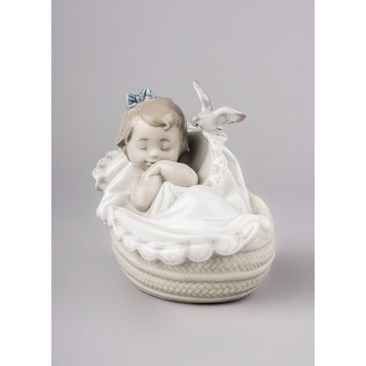 Comforting Dreams Handcrafted Porcelain Baby Girl Figurine