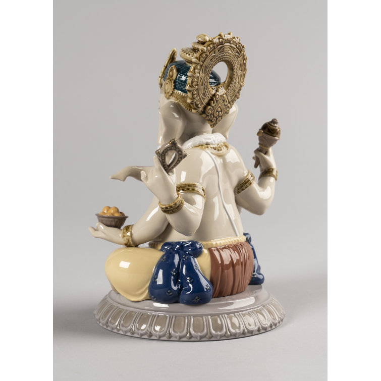 Lladró Spanish Porcelain Ganesha Elephant Figurine