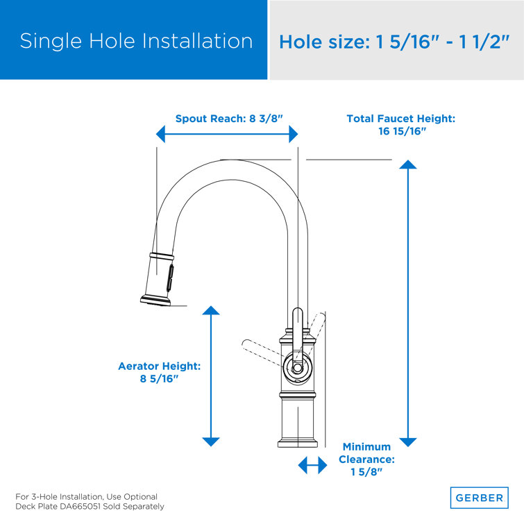 Kinzie Stainless Steel Single Handle Pull-Down Kitchen Faucet