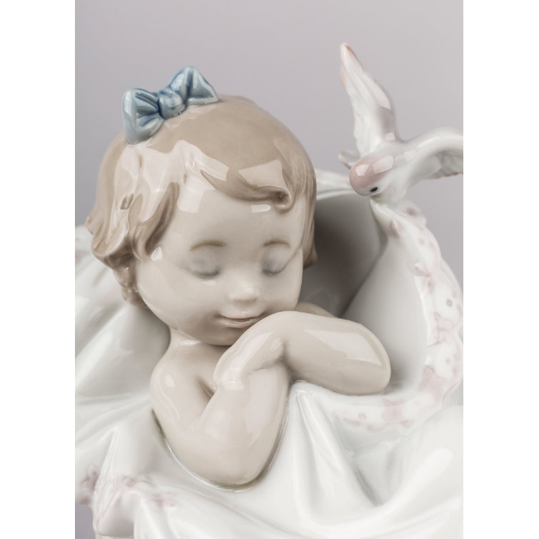 Comforting Dreams Handcrafted Porcelain Baby Girl Figurine