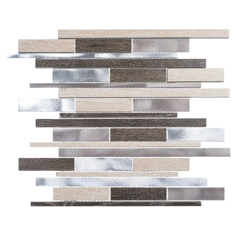 Britton Brick Porcelain Mosaic Linear Wall Tile