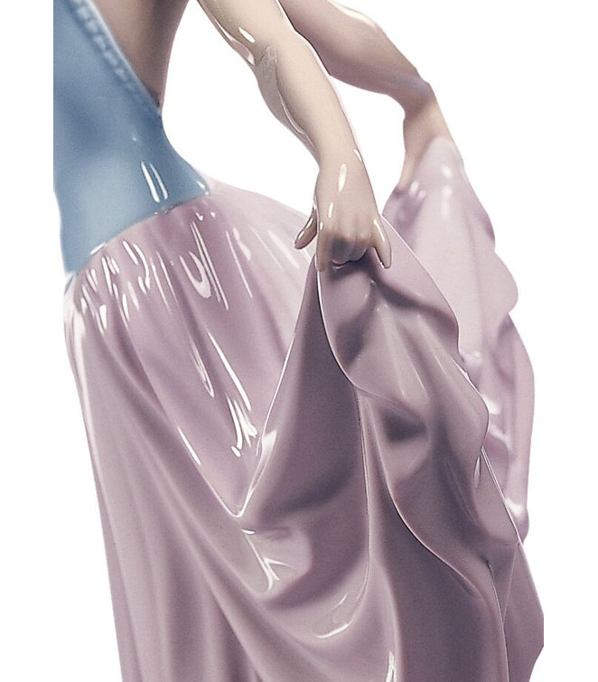Elegant Porcelain Dancer Figurine 12'' Handcrafted Statue
