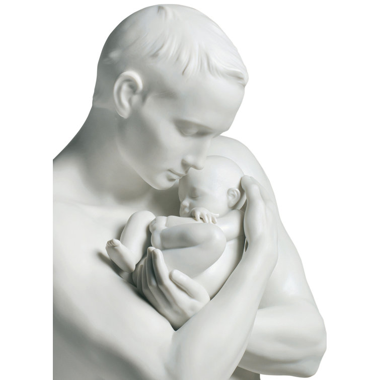 White Porcelain Paternal Protection Figurine