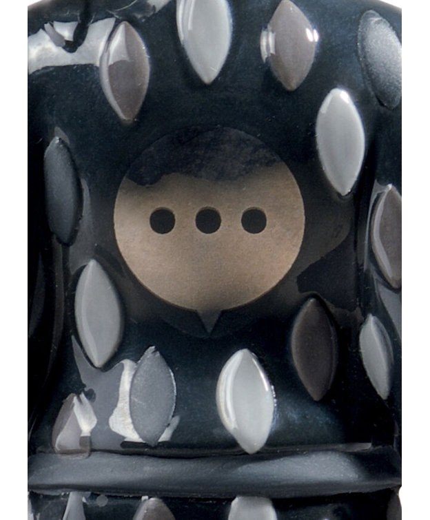 Rolito Designer 11cm Black Porcelain Statue