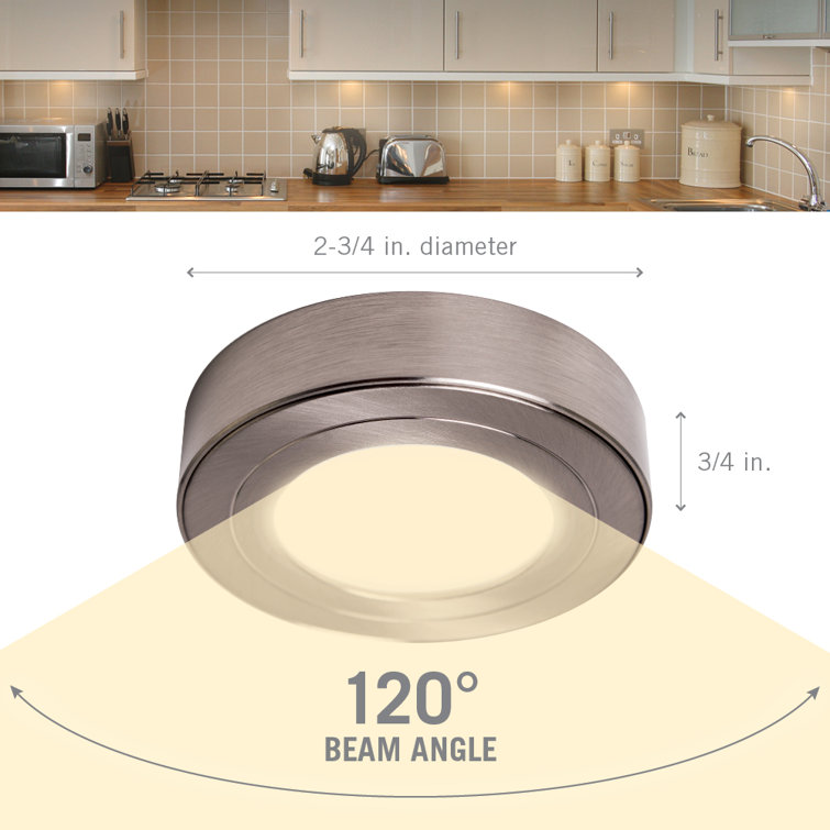 Matte Black 3000K Soft White LED Puck Light