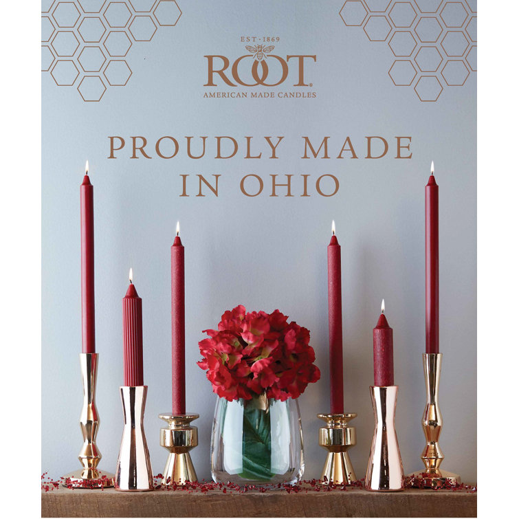 Garnet Grecian 9" Beeswax & Soy Taper Candle