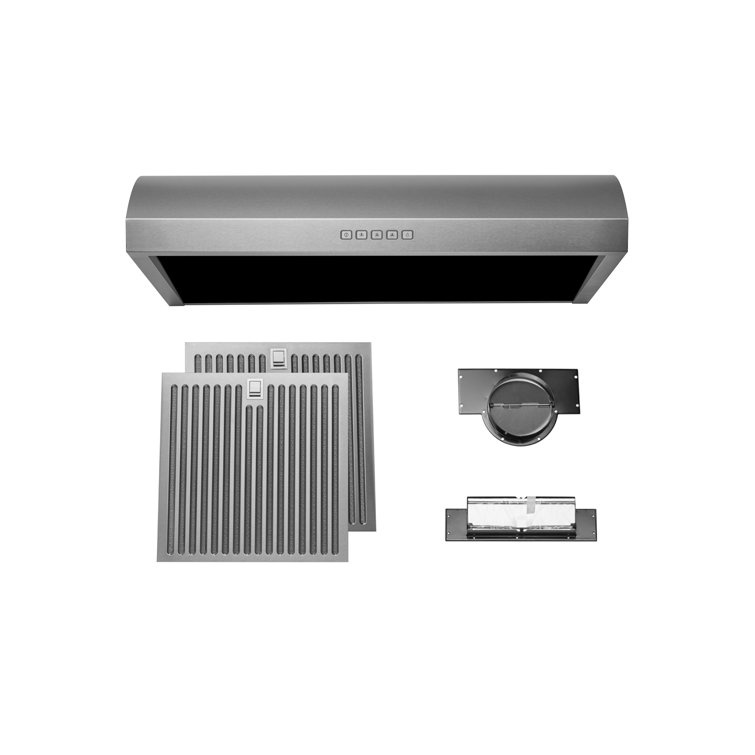 30" Stainless Steel Convertible Under Cabinet Range Hood