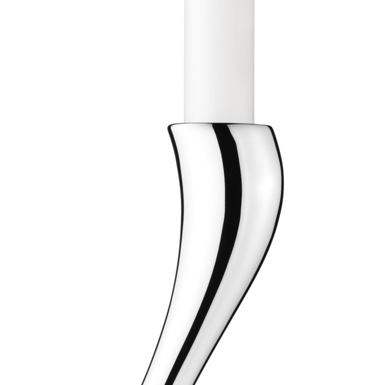 Cobra Sinuous 3-Piece Mirror-Polished Stainless Steel Candlestick Set