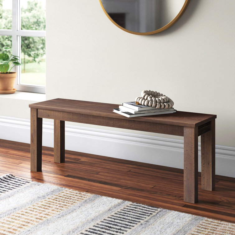 Montauk Rustic Walnut Solid Wood Bench