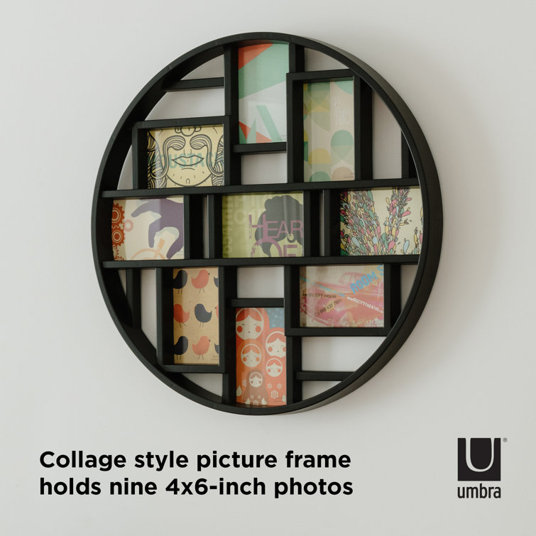 Classic Black 9-Opening Collage Wall Frame 23" Display