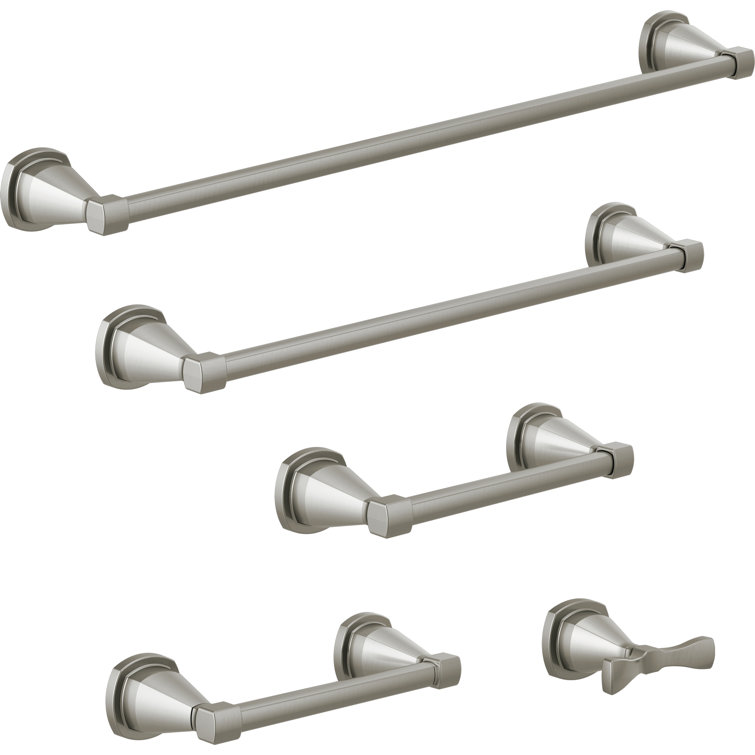Modern Stainless Steel Wall Mounted 24-inch Single Towel Bar