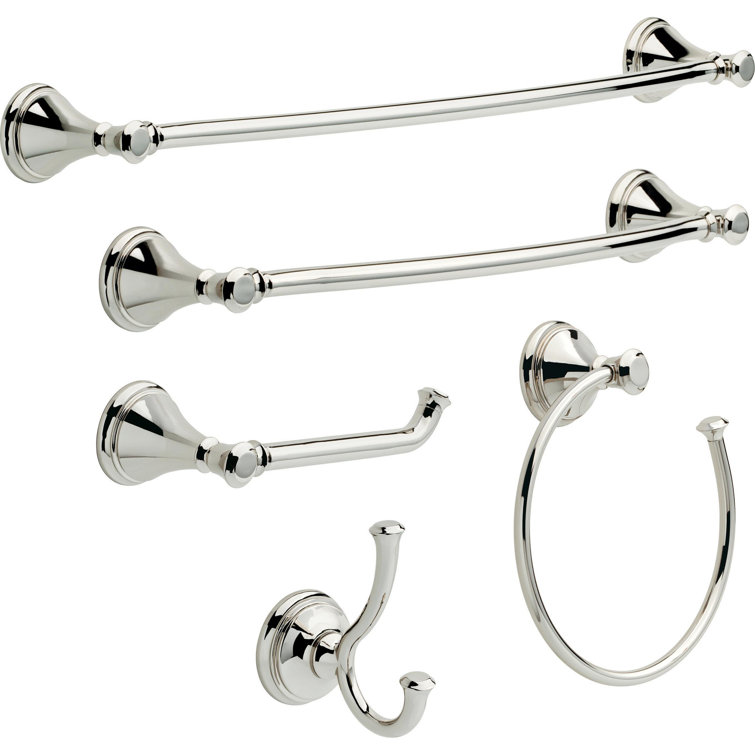 Cassidy 30-Inch Chrome Wall Mounted Towel Bar