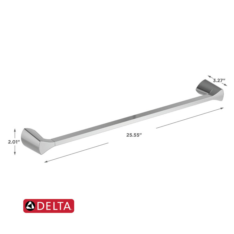 Modern Chrome Wall Mounted Stainless Steel Towel Bar