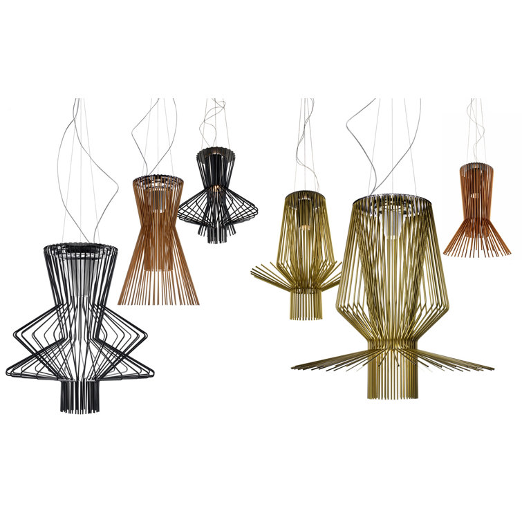 Allegro Assai Gold Aluminum LED Pendant Light