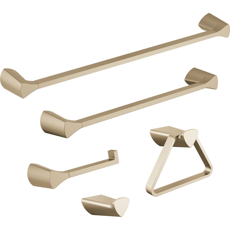 Champagne Bronze Modern Wall Mounted Towel Bar