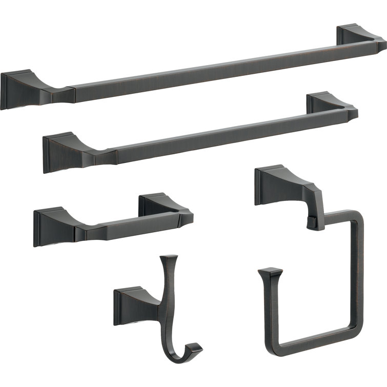 Venetian Bronze Modern Wall Mounted Double Robe Hook