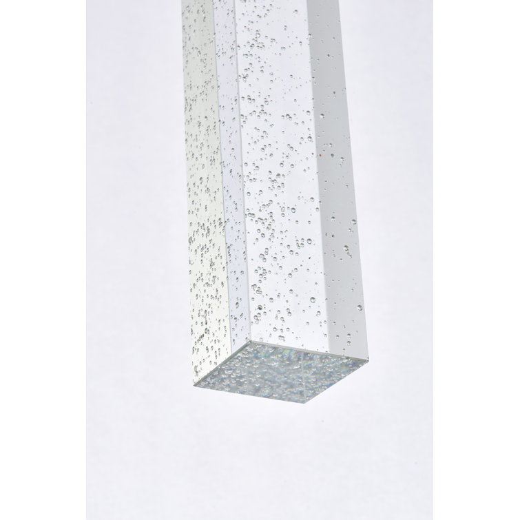 Satin Gold Crystal Raindrop Single Pendant Light