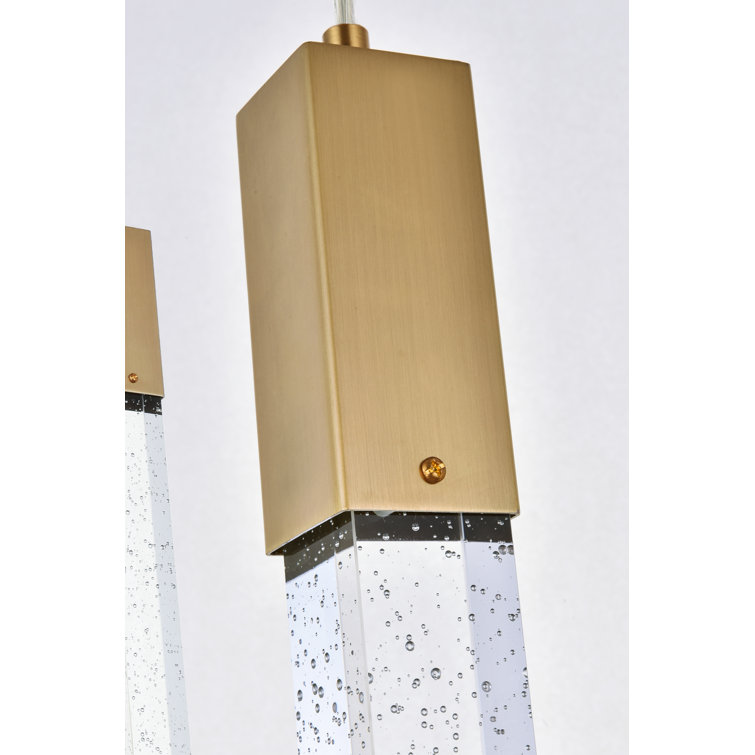 Weston Satin Gold 16-Light Crystal Pendant