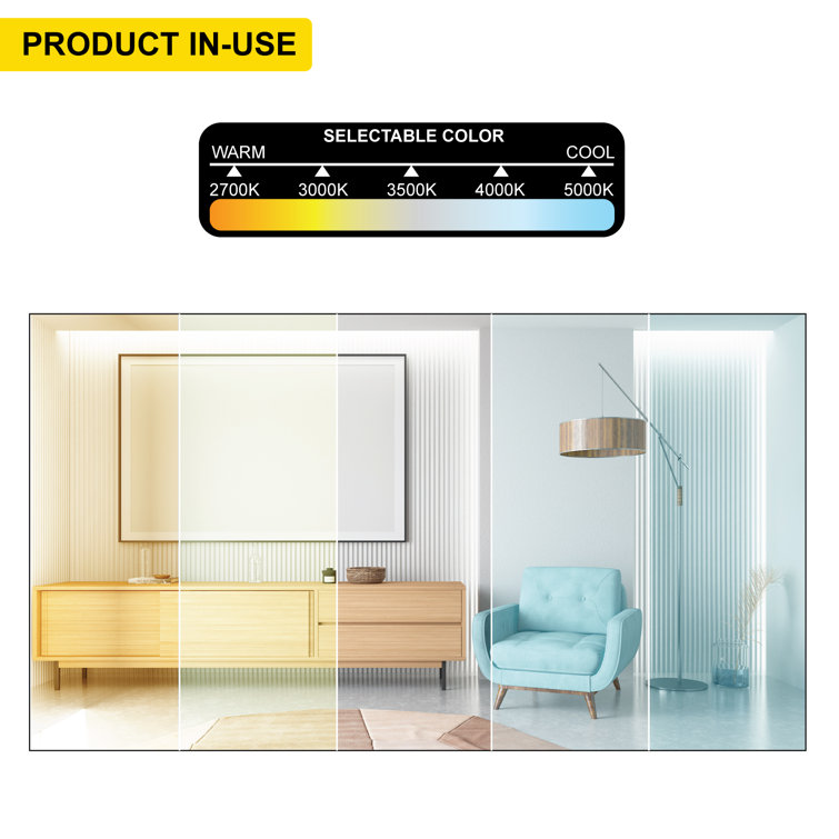 Ultra Slim Brushed Nickel 4-Inch LED Recessed Lighting Kit
