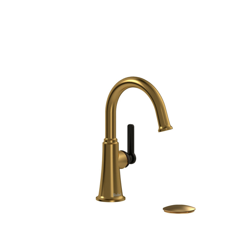 Elegant Nickel Single Handle Hi Arc Bathroom Faucet