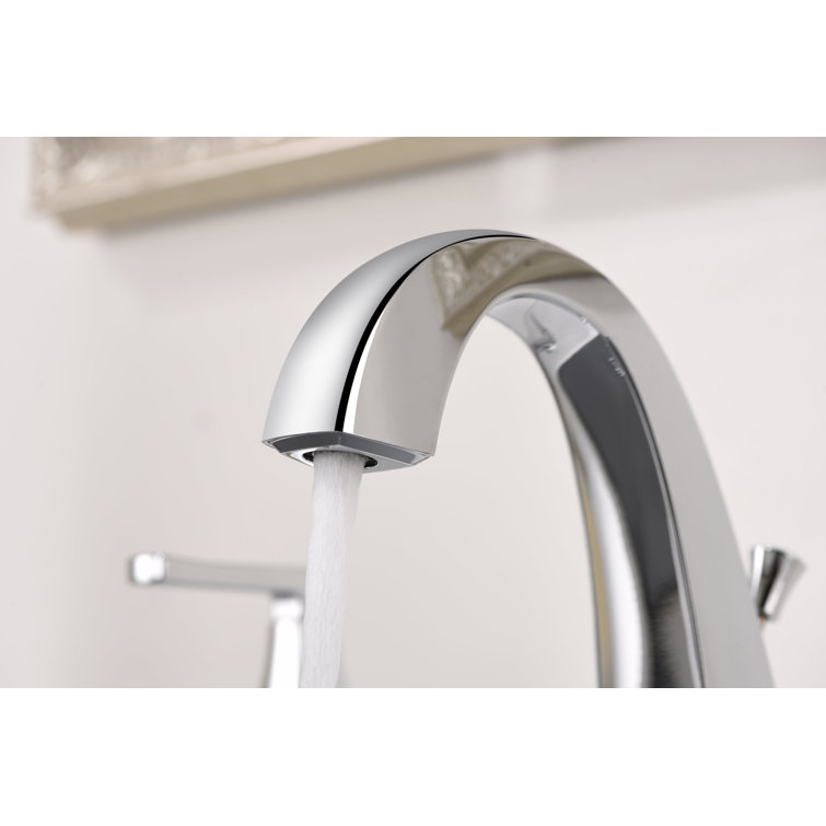 Lotto Chrome Polished Widespread 2-Handle Bathroom Faucet