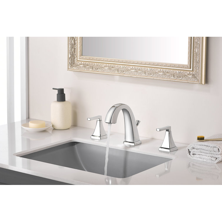 Lotto Chrome Polished Widespread 2-Handle Bathroom Faucet