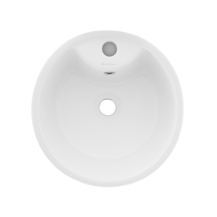 Glossy White Monaco 33.5" Ceramic Pedestal Bathroom Sink