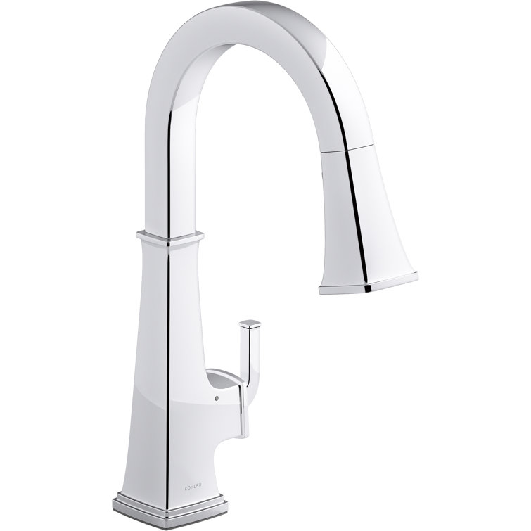 Polished Chrome Touchless Pull-Down Kitchen Sink Faucet