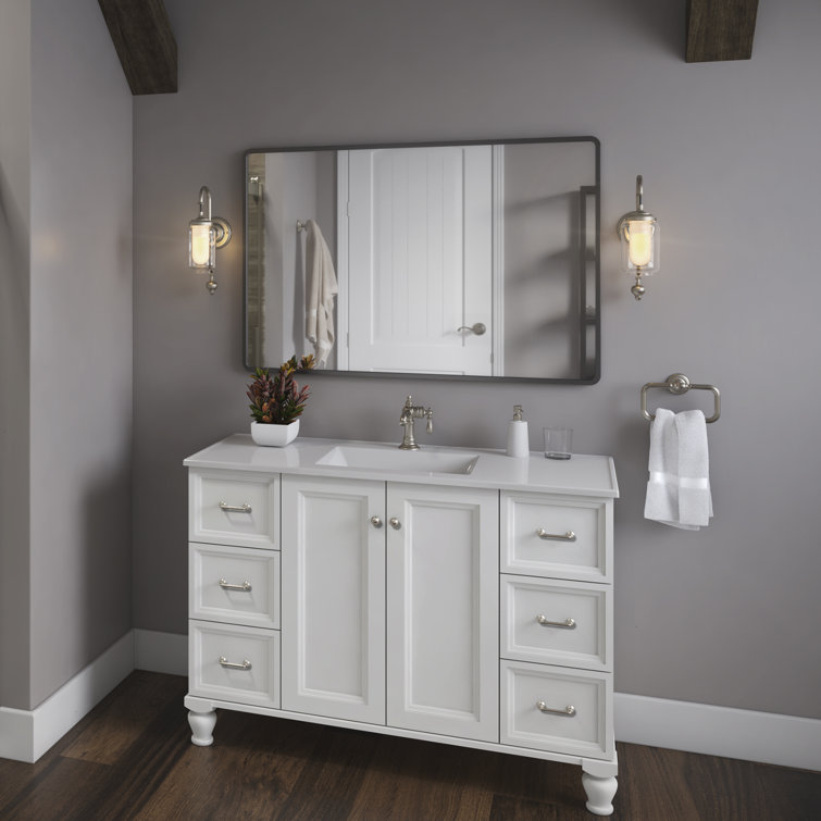 Polished Chrome Adjustable Bathroom Wall Sconce