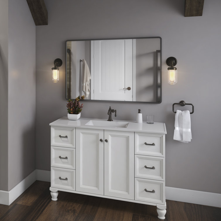 Artifacts Brushed Brass Vanity Light with Clear Glass Shade