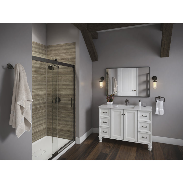 Artifacts Brushed Brass Vanity Light with Clear Glass Shade