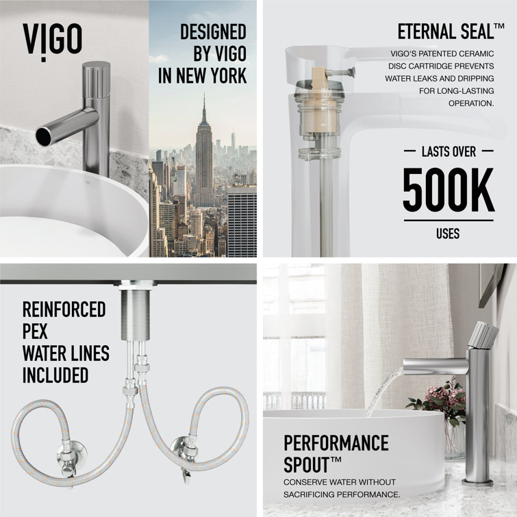 Ashford Brushed Nickel Single-Handle Vessel Bathroom Faucet