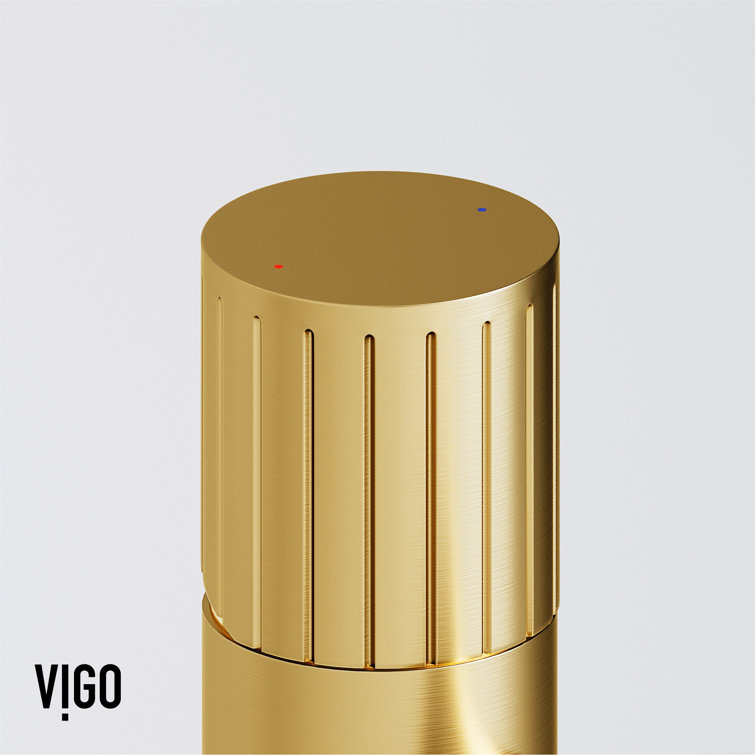 Ashford Matte Brushed Gold High Arc Single-Hole Bathroom Faucet