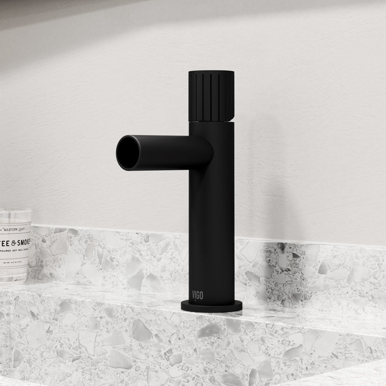 Ashford Sleek Nickel Single Hole Bathroom Faucet