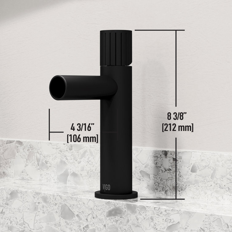 Ashford Sleek Nickel Single Hole Bathroom Faucet