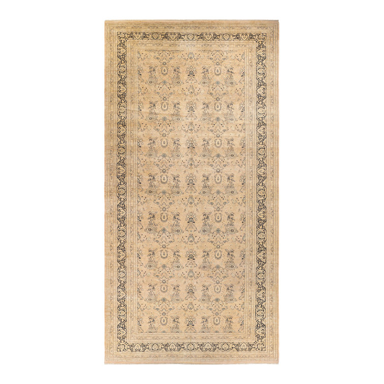 Keenan Multicolor Hand-Knotted Wool Runner Rug, 9' x 18'10"