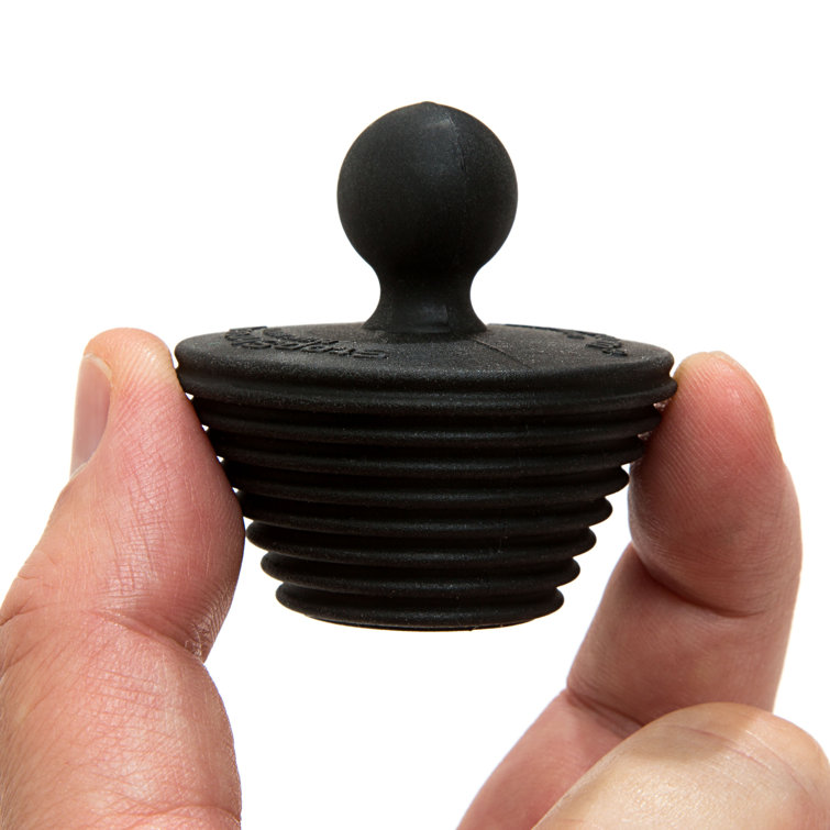 StopShroom 2'' Matte Black Rubber Drain Protector