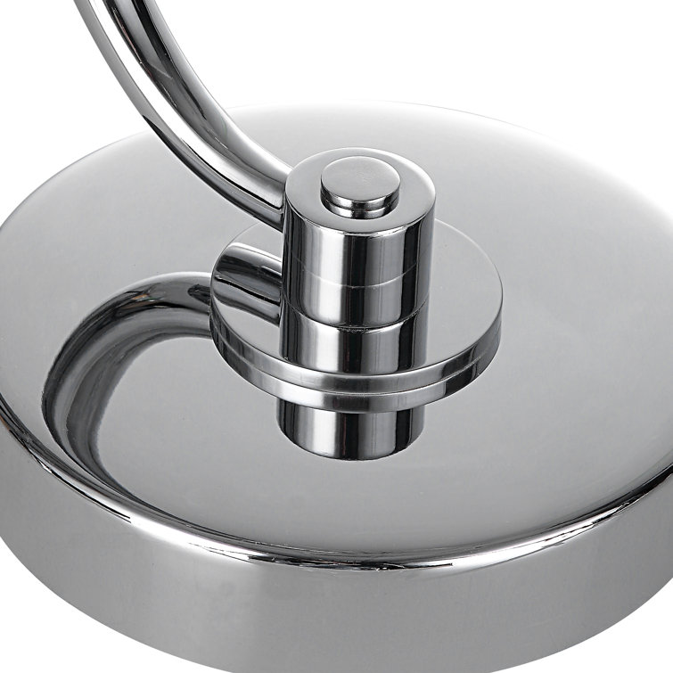 Round Silver Crystal Top Contemporary Drink Table