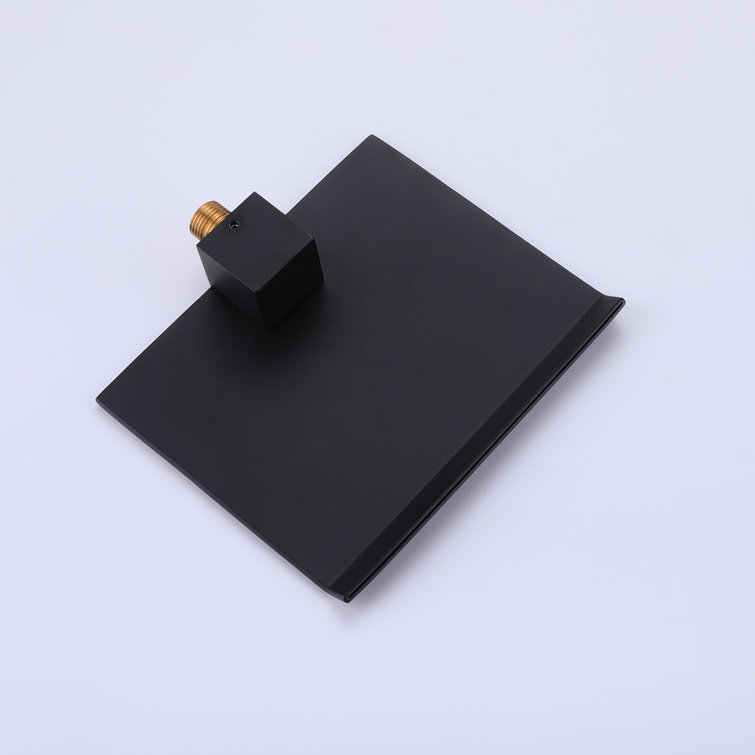 8-Inch Matte Black Multi-Head Rain Shower System with Filter