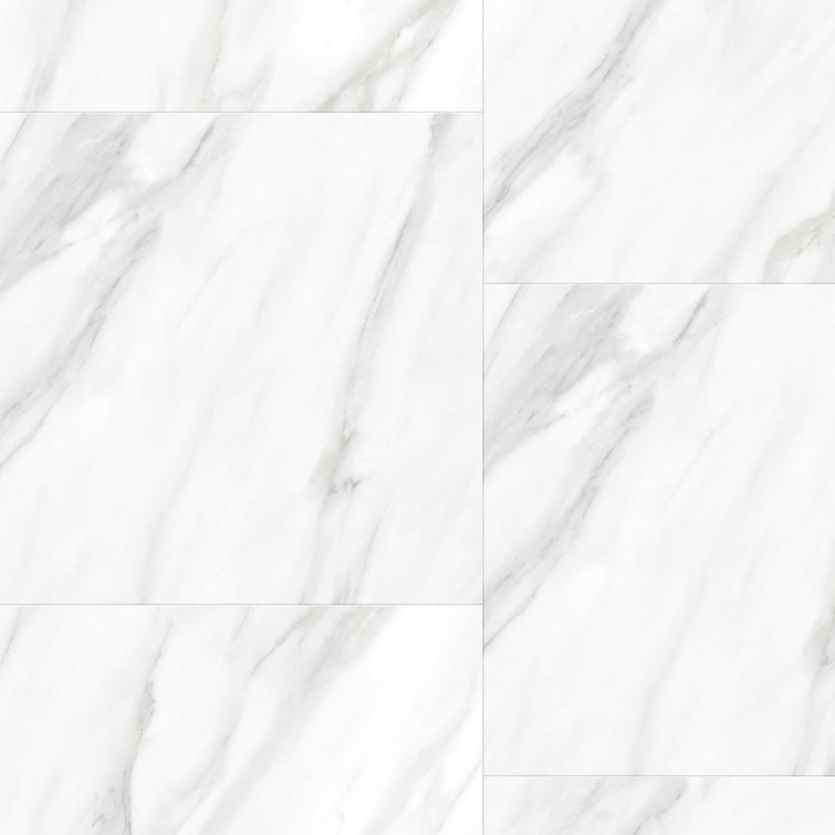 Light Gray Hexagon Vinyl Tile Flooring with Urethane Ceramic Protection