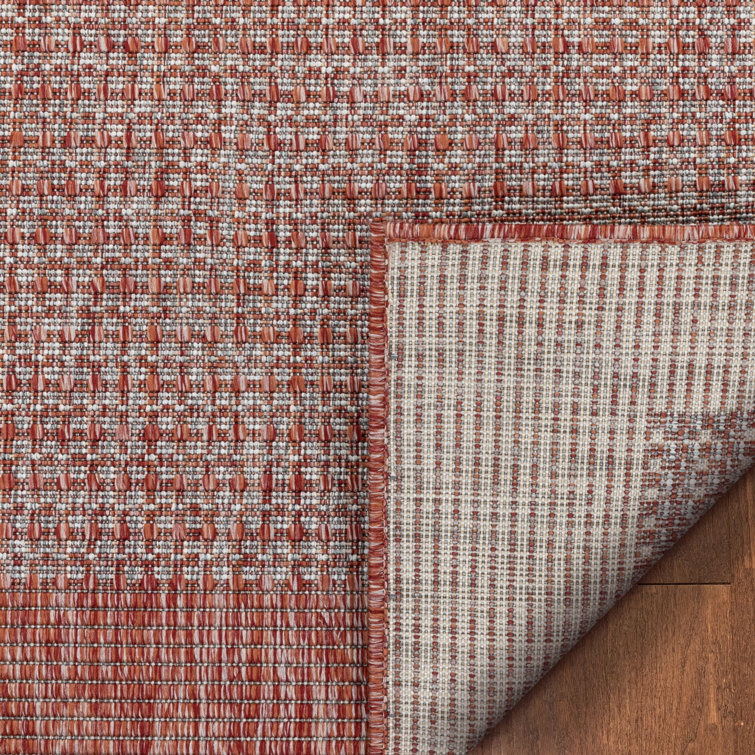 Coral Breeze 9' x 12' Synthetic Rectangular Easy-Care Outdoor Rug