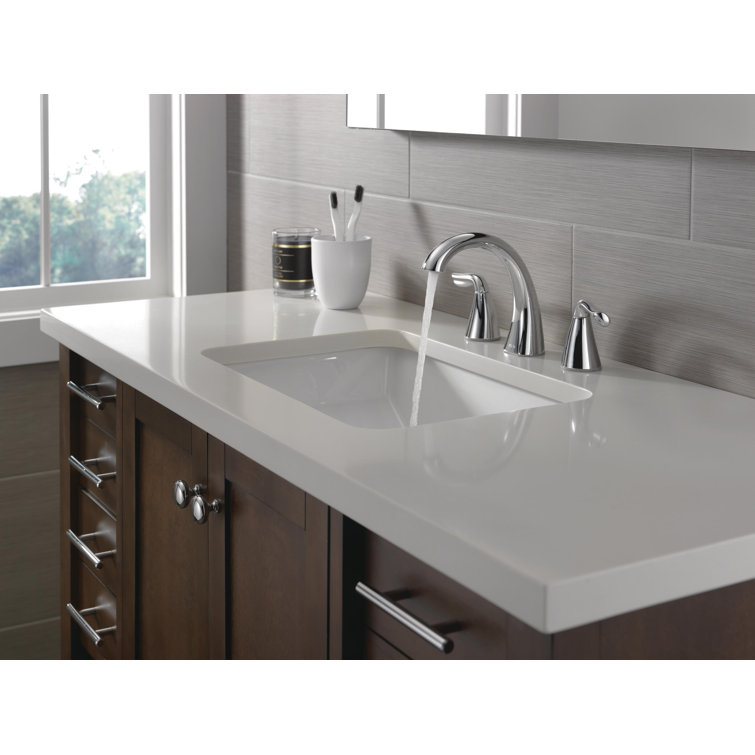 Arvo Chrome Widespread Bathroom Faucet with Drain Assembly