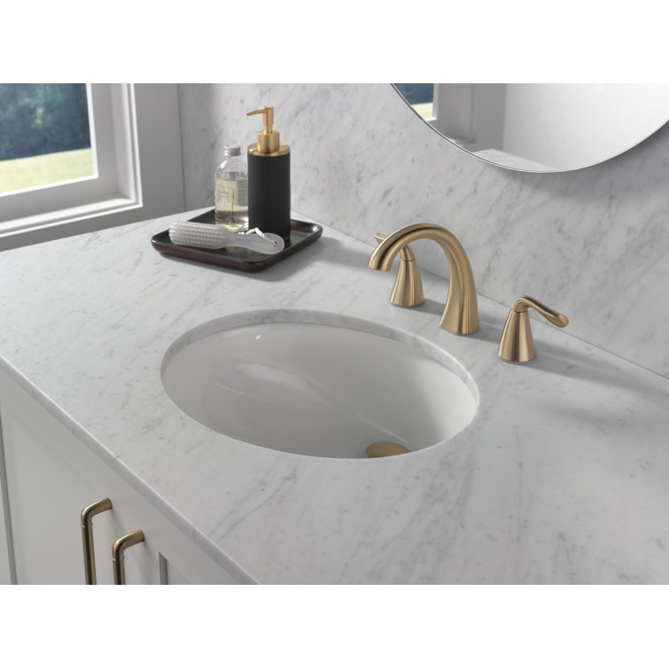 Champagne Bronze 2-Handle Widespread Bathroom Faucet